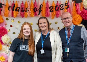 Becky Dumain, Michelle Sugden and Michael Mackin