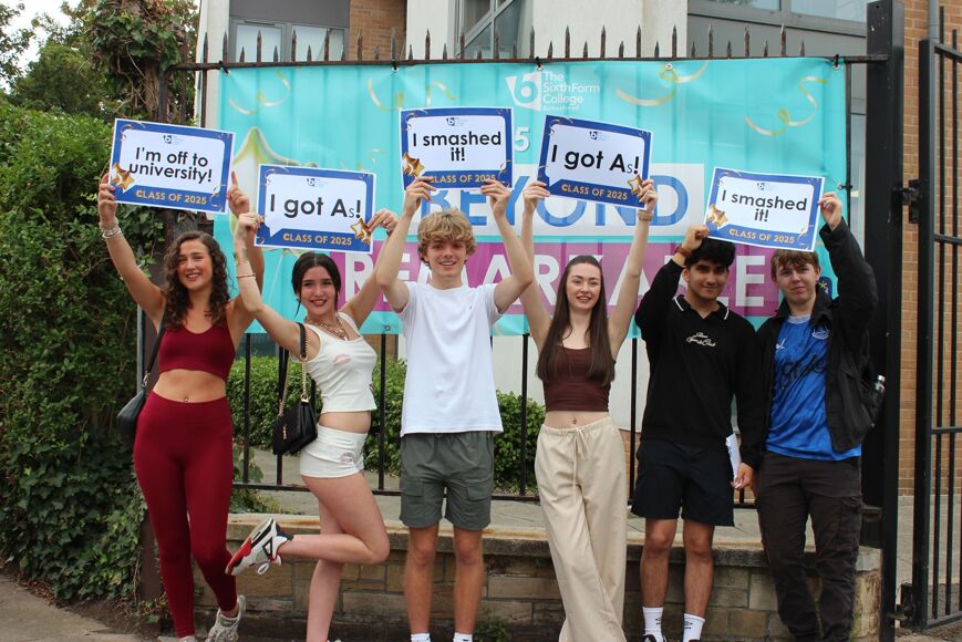 Group of students celebrating