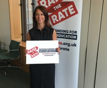 Gloria Depiero  MP shows support for Raise the Rate