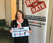 Kate Hollern  MP shows support for Raise the Rate