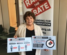 Marie Rimmer  MP shows support for Raise the Rate